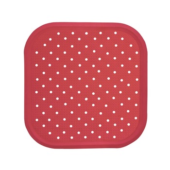 Covoras pentru dus antiderapant cu ventuze 56 x 56cm rosu Covoras pentru dus antiderapant cu ventuze 56 x 56cm rosu