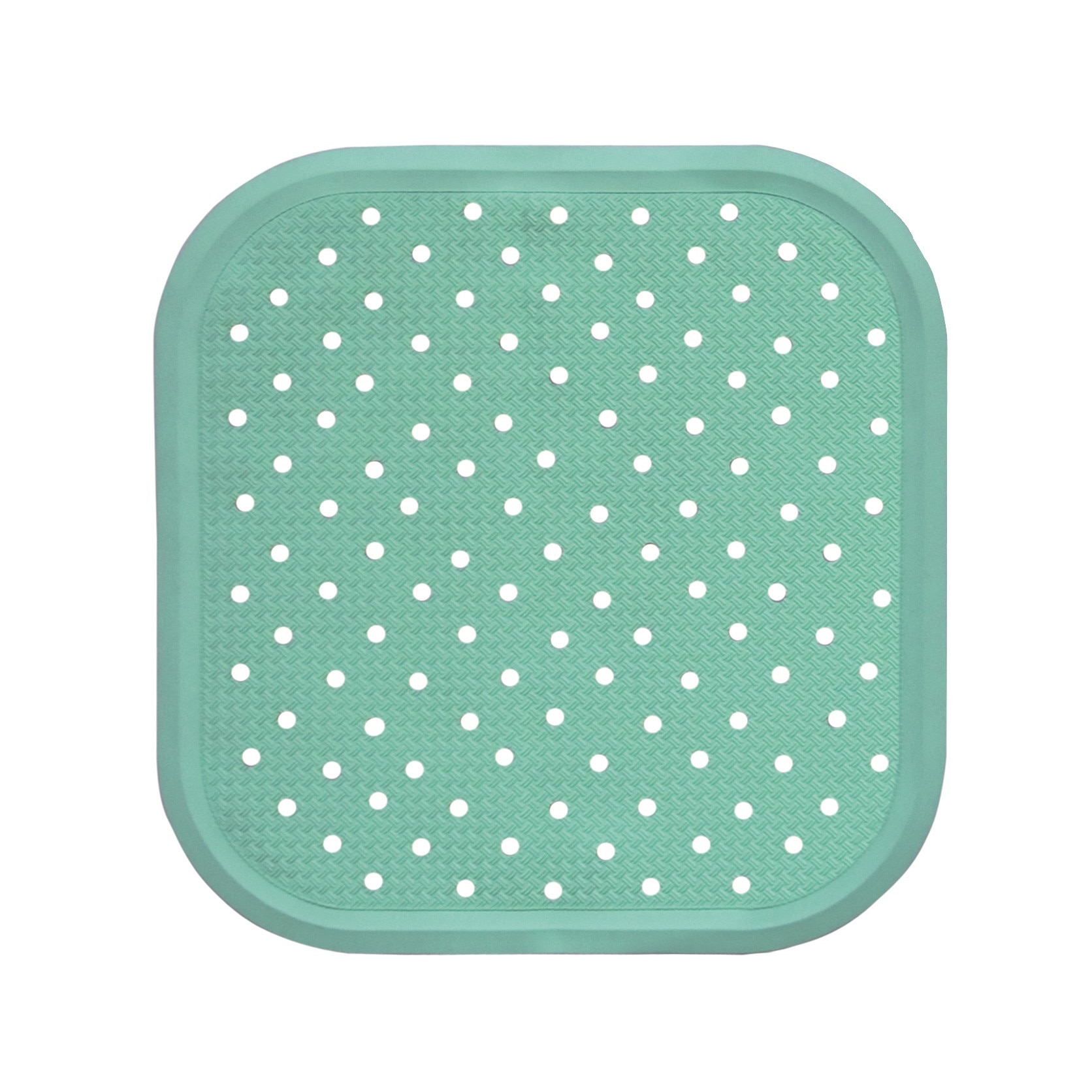 Covoras antiderapant de dus cu ventuze pentru fixare 56x56cm verde menta