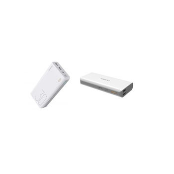 Pachet acumulator extern ROMOSS Sense 8+ 30000 mAh, 2x USB, Type C , QuickCarge 3.0, alba plus acumulator extern Romoss OEM Solo 5, 10000 mAh, White Pachet acumulator extern ROMOSS Sense 8+ 30000 mAh, 2x USB, Type C , QuickCarge 3.0, alba plus acumulator extern Romoss OEM Solo 5, 10000 mAh, White