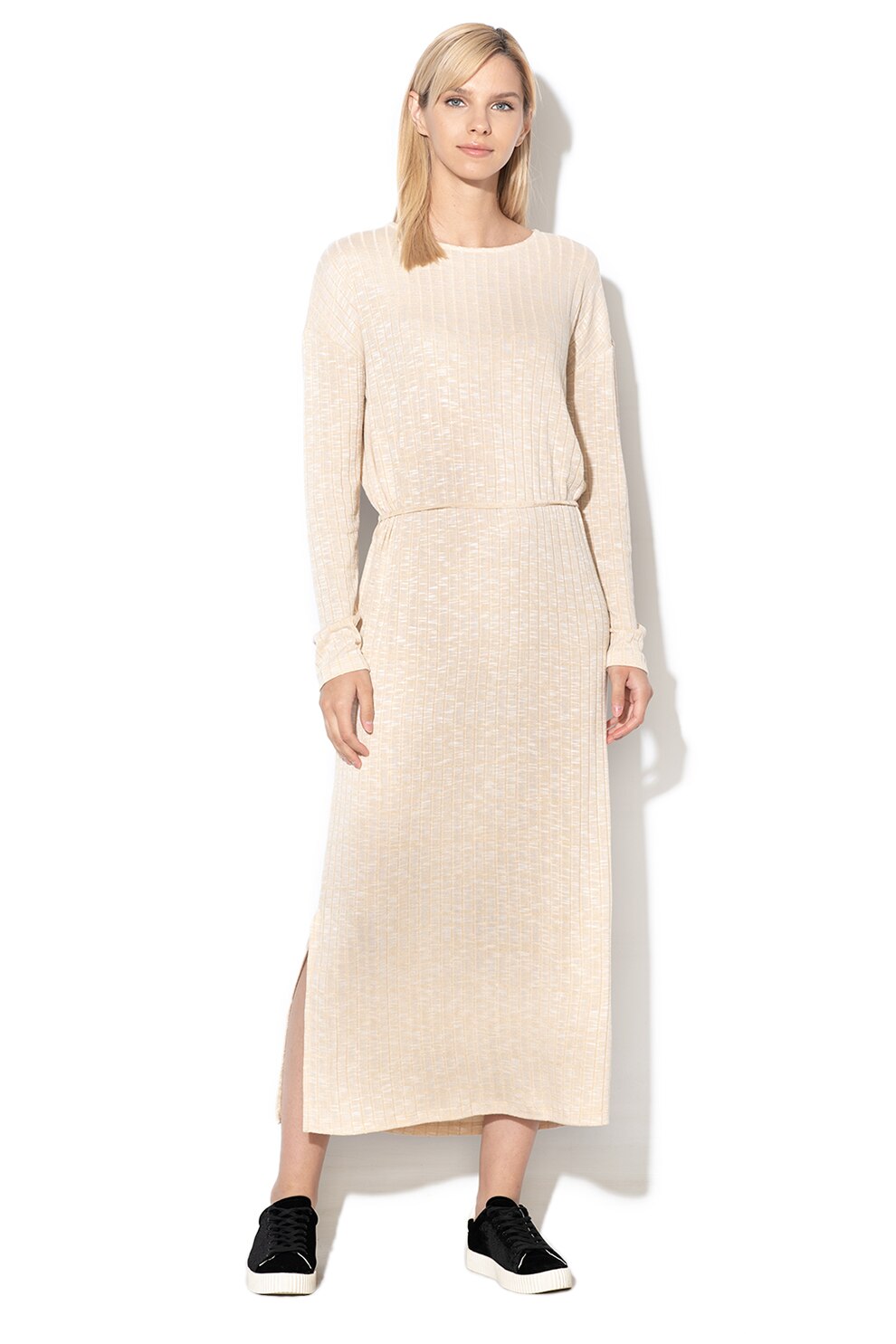 ROXY, Rochie maxi cu striatii The Winter, Bej, S