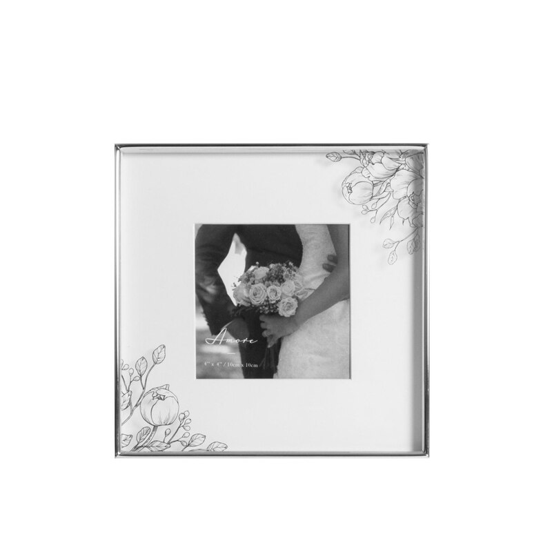 Rama foto, Amore by Juliana, placata cu argint, pentru cuplu, Wedding Day