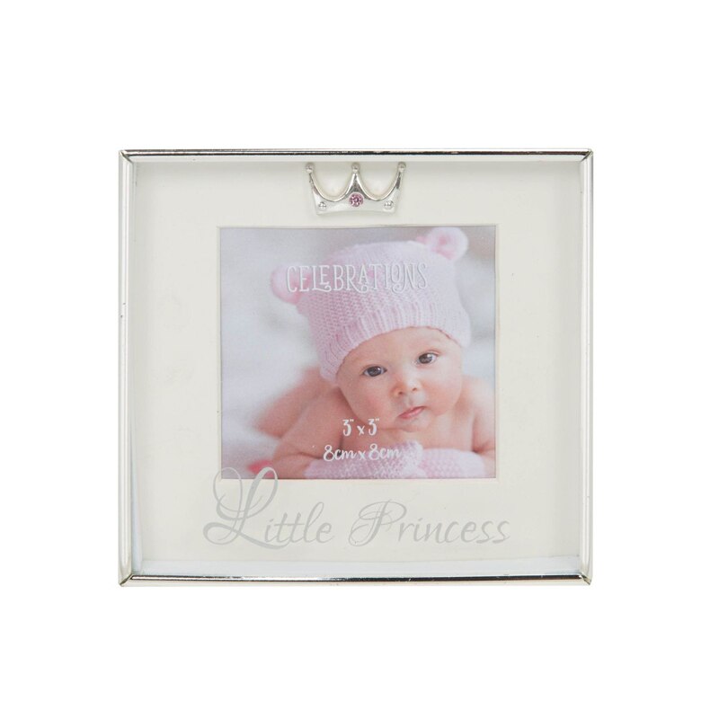 Rama foto, Celebrations, placata cu argint, pentru bebelusi - Little Princess