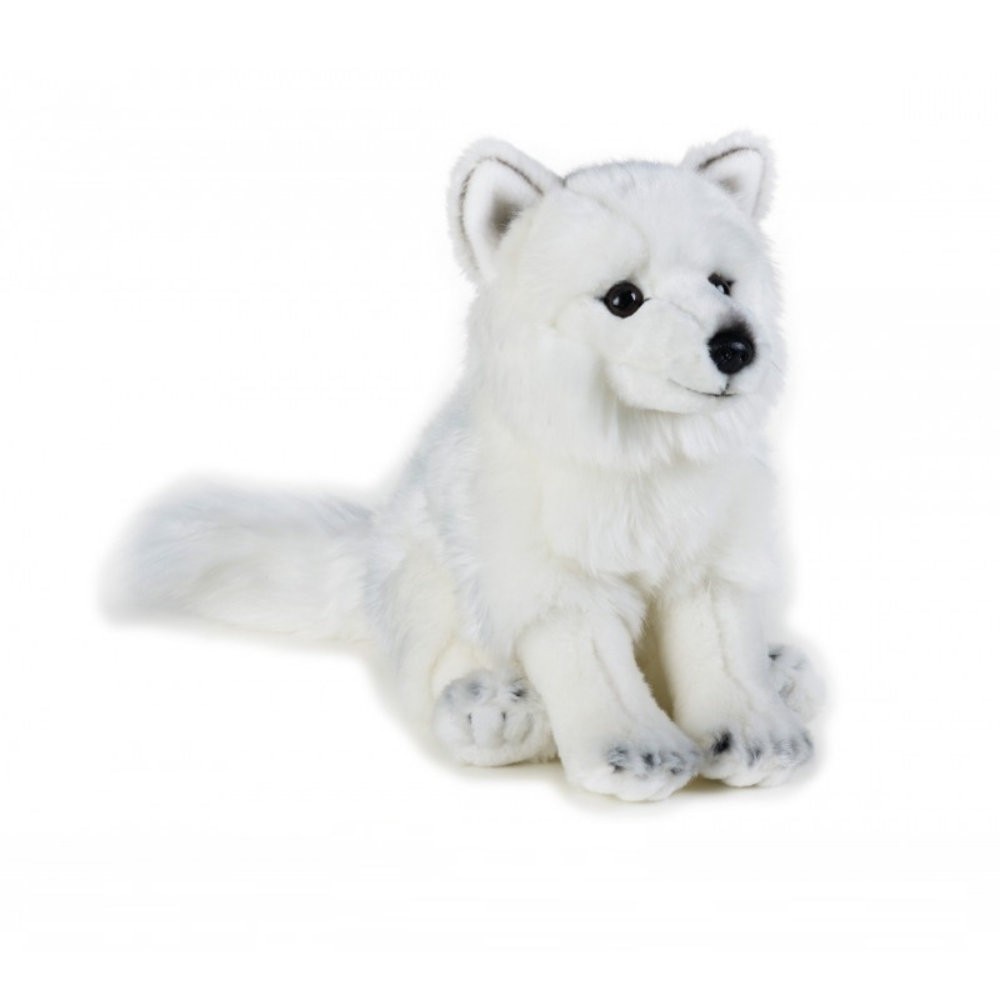 Jucarie de plus National Geographic Vulpe Polara 24 cm