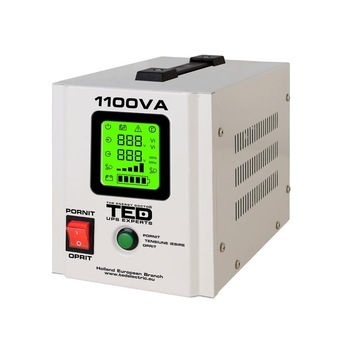 UPS pentru centrala TED Electric 1100VA / 700W Runtime extins utilizeaza 1 acumulator (neinclus) UPS pentru centrala TED Electric 1100VA / 700W Runtime extins utilizeaza 1 acumulator (neinclus)