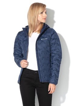 Columbia, Geaca usoara cu umplutura de puf pentru trekking Delta Ridge, Albastru marin Columbia, Geaca usoara cu umplutura de puf pentru trekking Delta Ridge, Albastru marin