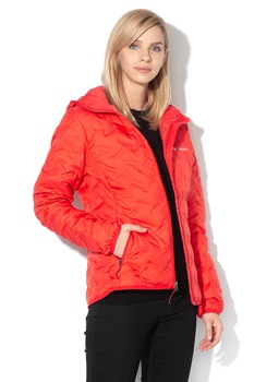 Columbia, Geaca usoara cu umplutura de puf pentru trekking Delta Ridge, Rosu vermilion Columbia, Geaca usoara cu umplutura de puf pentru trekking Delta Ridge, Rosu vermilion
