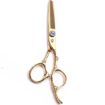 Foarfeca Profesionla Filat Jaguar 6 Inch Gold Floral Handle Thinning Limited Edition Prestyle Ergo Foarfeca Profesionla Filat Jaguar 6 Inch Gold Floral Handle Thinning Limited Edition Prestyle Ergo