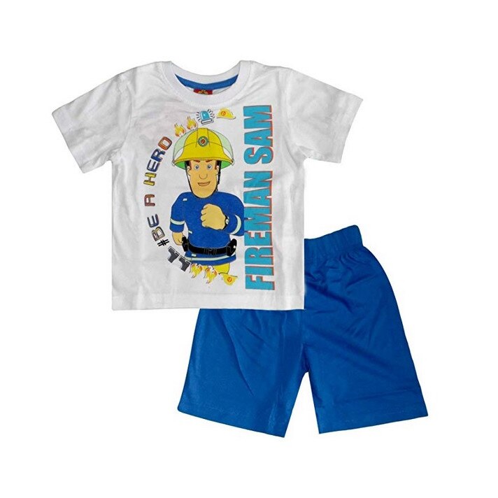 Pijama, maneca scurta, Be a hero, albastra