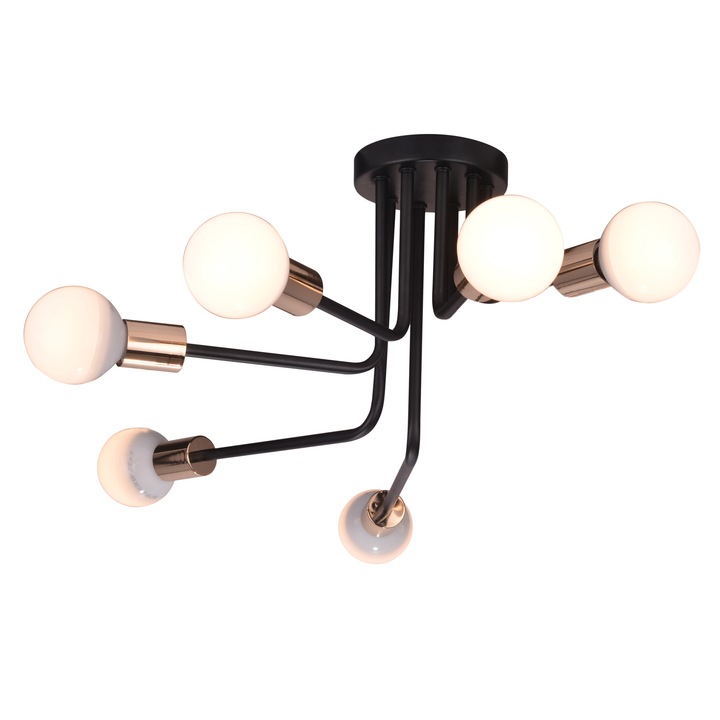 Lustra, Candellux, 36-56542HND, Negru, E27