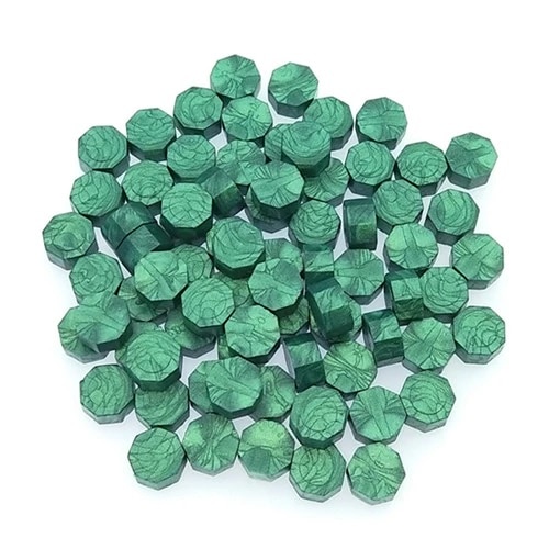 Ceara turquoise sidefat pentru sigiliu invitatie nunta botez - 100 buc/pachet