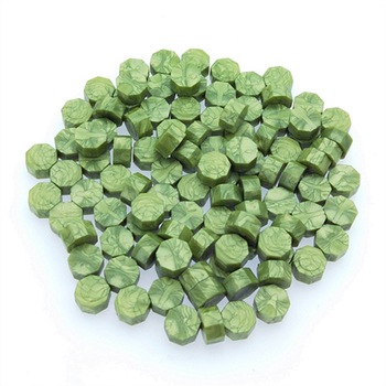 Ceara verde smarald sidefat pentru sigiliu invitatie nunta botez - 100 buc/pachet Ceara verde smarald sidefat pentru sigiliu invitatie nunta botez - 100 buc/pachet