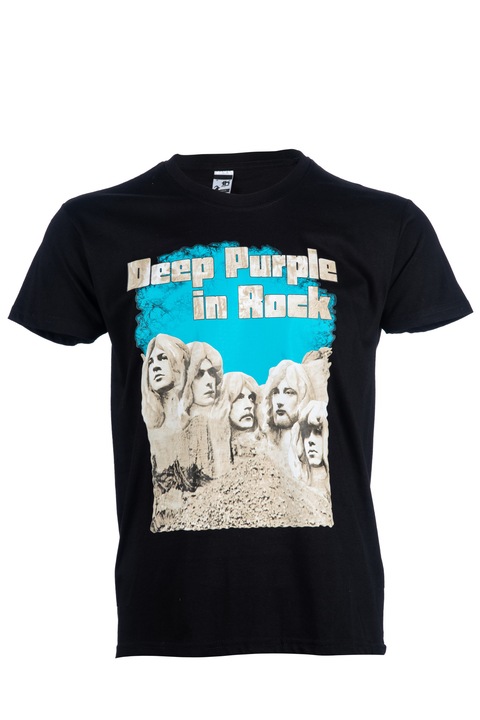 Férfi póló, Printex, Zenekarok, Mélylila rockban, fekete