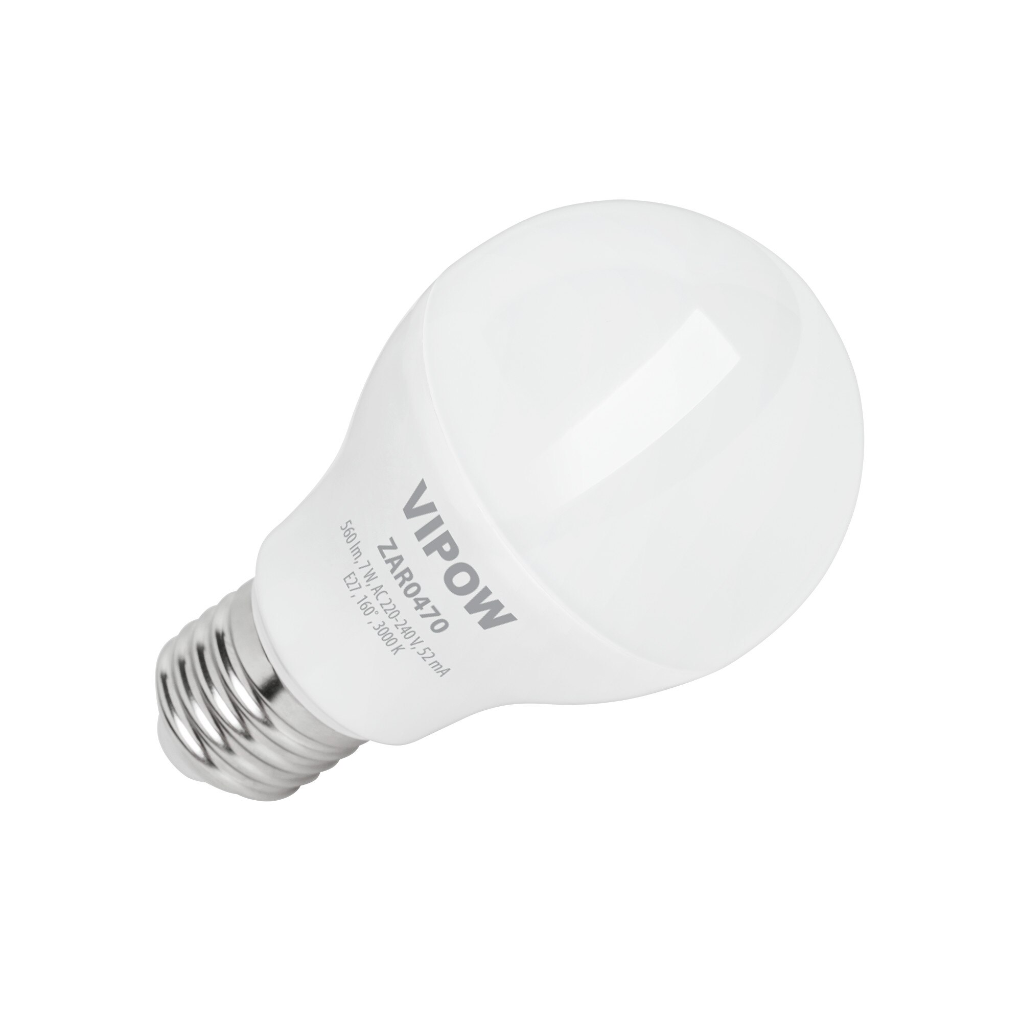 Bec LED Vipow, 7W, G45, E27, 3000K, 230V