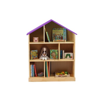 Casuta biblioteca din lemn BookHouse, Violet, 130 cm x 96 cm x 30 cm Casuta biblioteca din lemn BookHouse, Violet, 130 cm x 96 cm x 30 cm