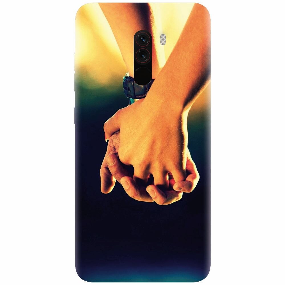 Husa silicon pentru Xiaomi Pocophone F1, Couple Holding Hands