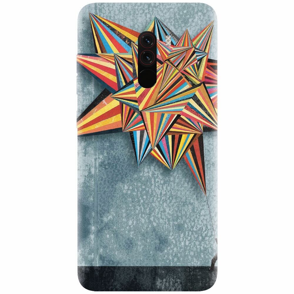 Husa silicon pentru Xiaomi Pocophone F1, Abstract Colorful Balloon Triangles