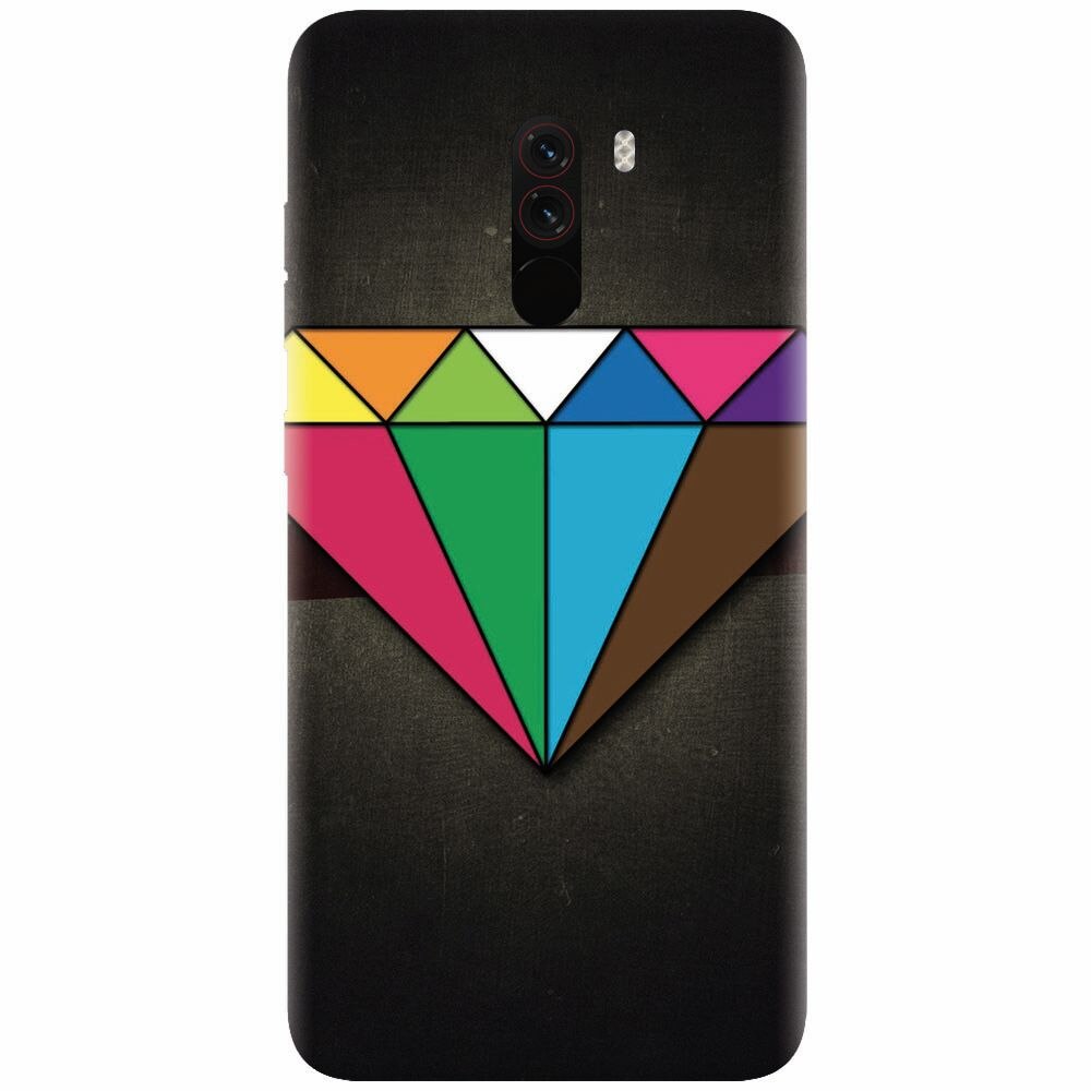 Husa silicon pentru Xiaomi Pocophone F1, Colorful Diamond