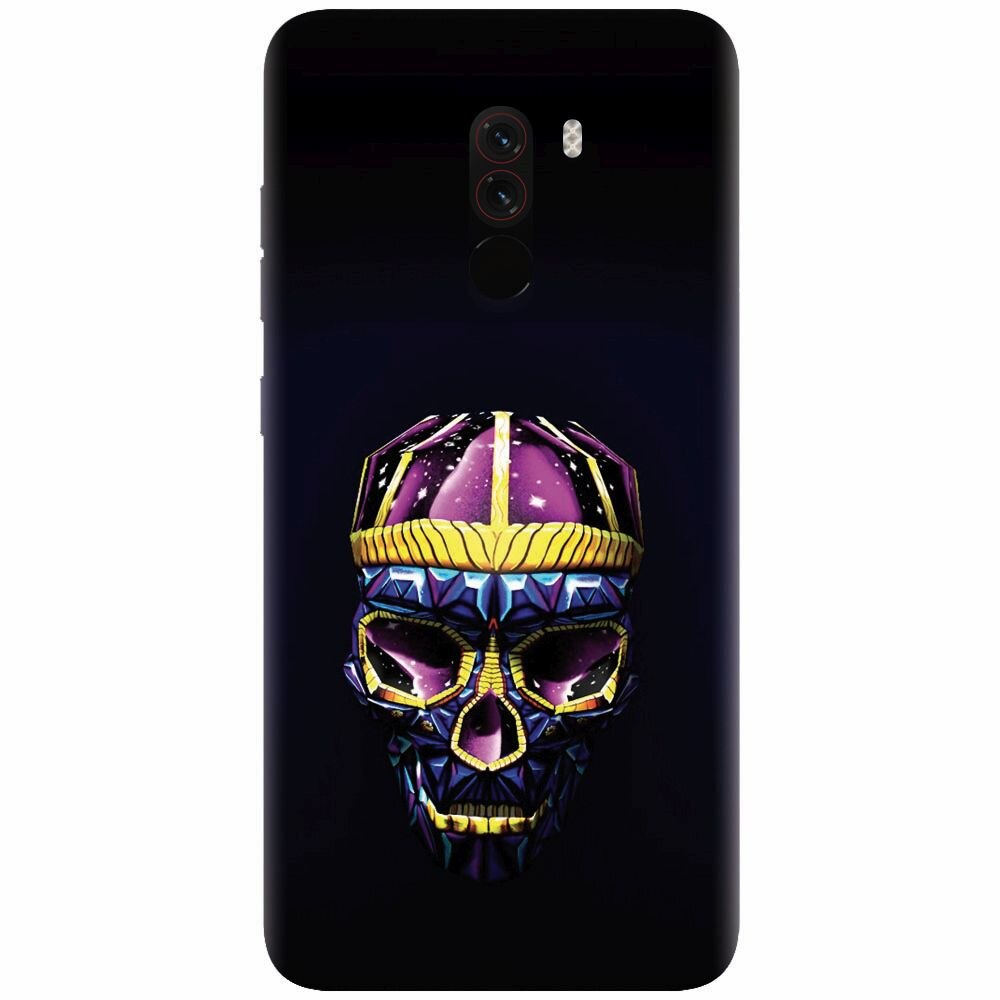 Husa silicon pentru Xiaomi Pocophone F1, Colorfull Skull