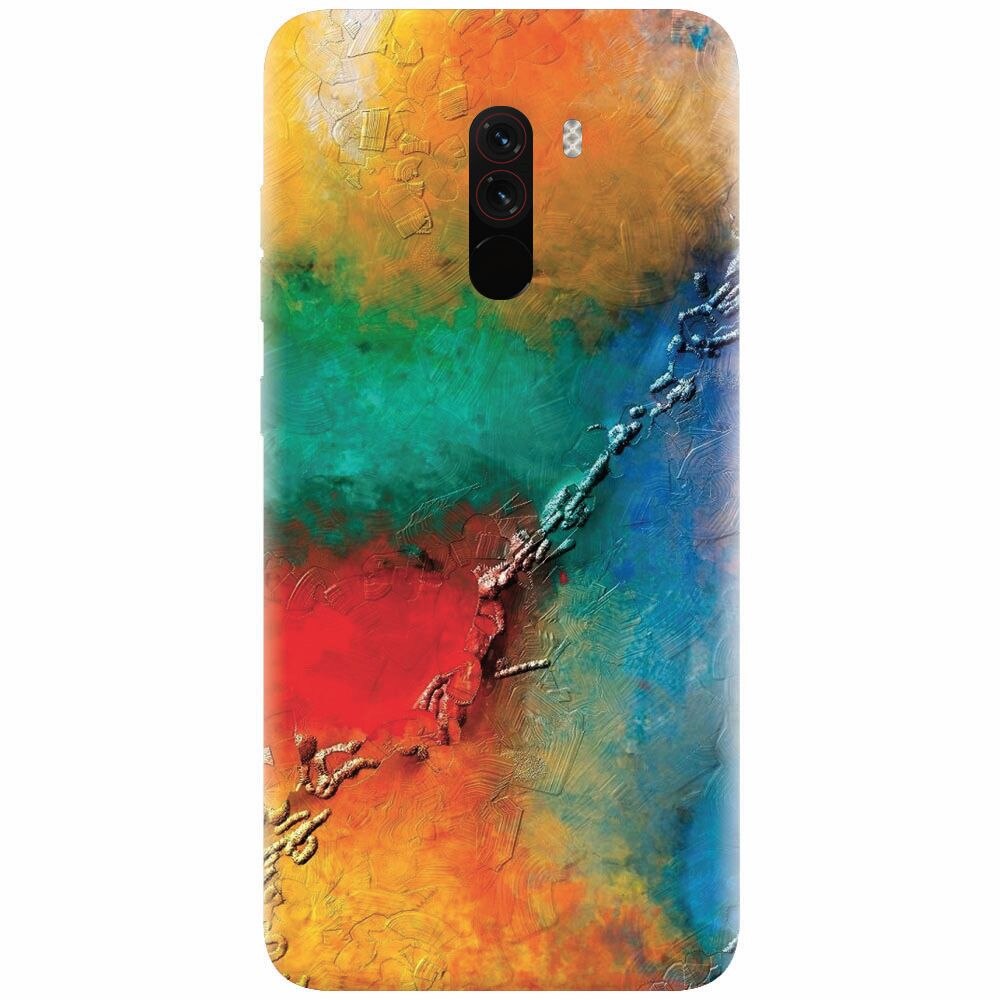 Husa silicon pentru Xiaomi Pocophone F1, Colorful Wall Paint Texture
