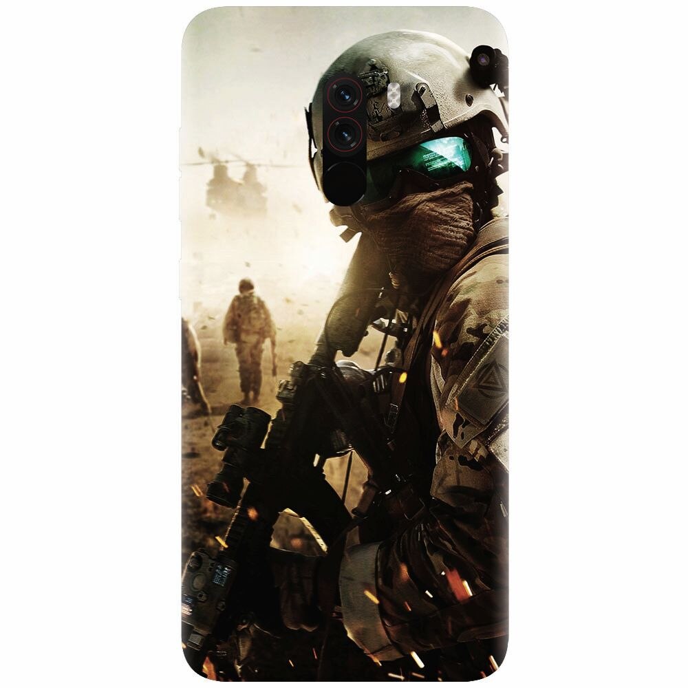 Husa silicon pentru Xiaomi Pocophone F1, Battlefield