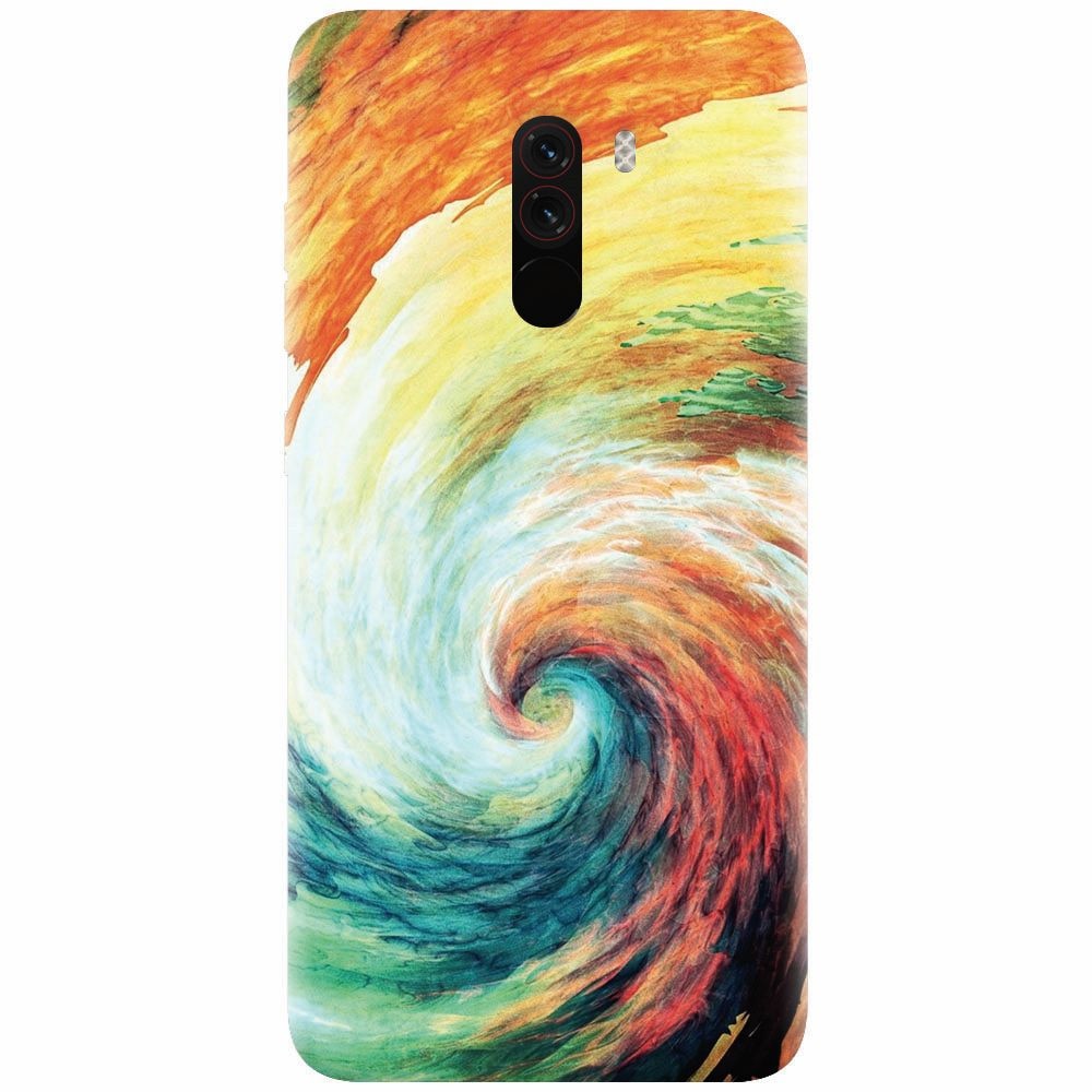 Husa silicon pentru Xiaomi Pocophone F1, Big Wave Painting