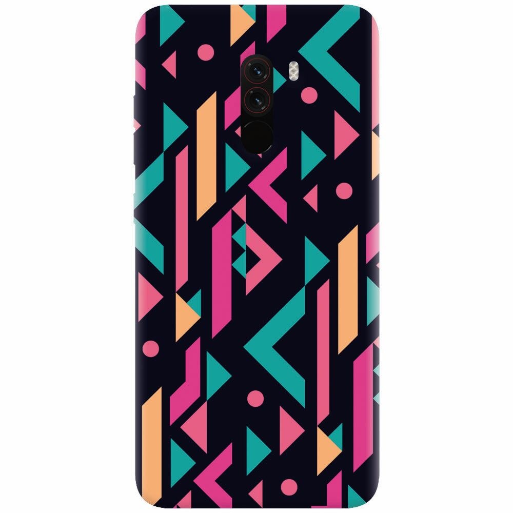 Husa silicon pentru Xiaomi Pocophone F1, Alien Geometrics