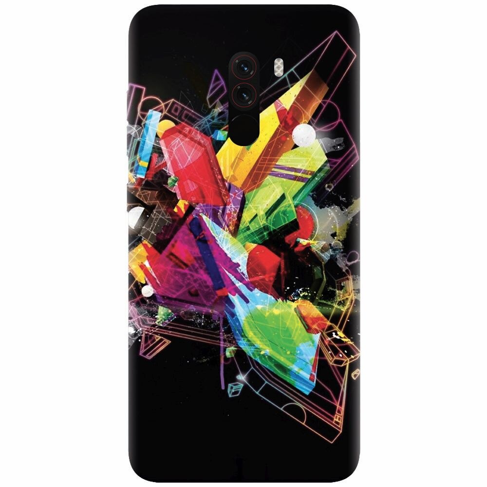 Husa silicon pentru Xiaomi Pocophone F1, Abstract Shape