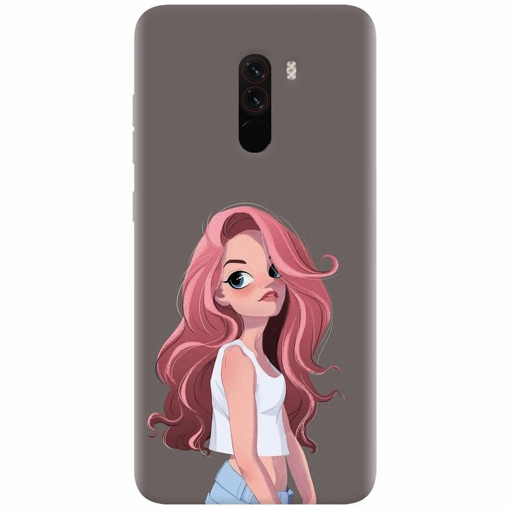 Husa silicon pentru Xiaomi Pocophone F1, Cute Girl