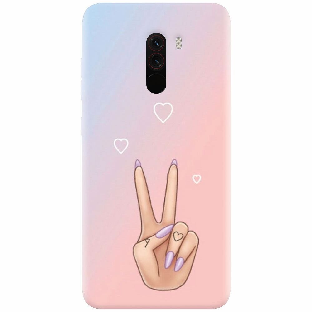 Husa silicon pentru Xiaomi Pocophone F1, Victory Love