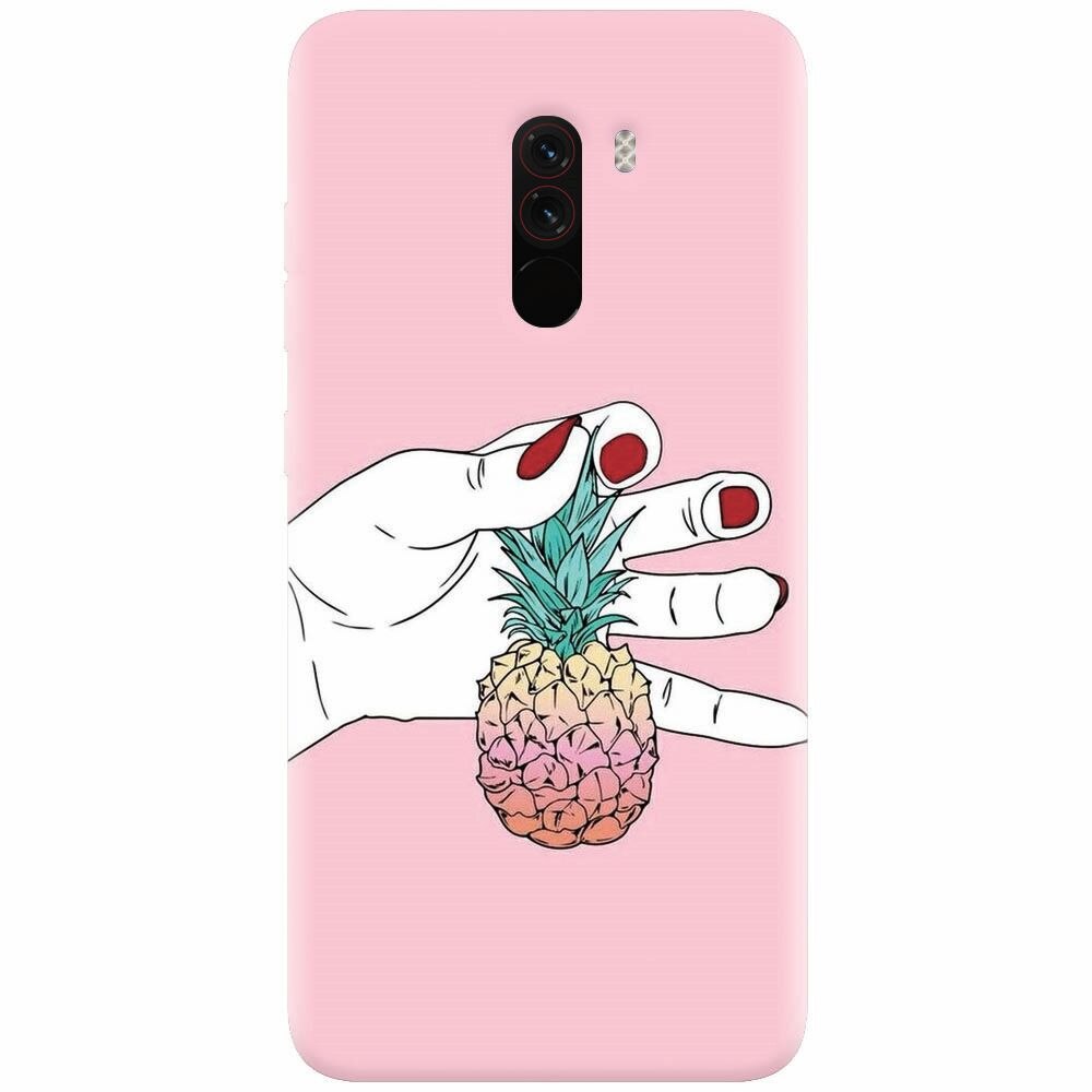 Husa silicon pentru Xiaomi Pocophone F1, Rainbow Pinepple