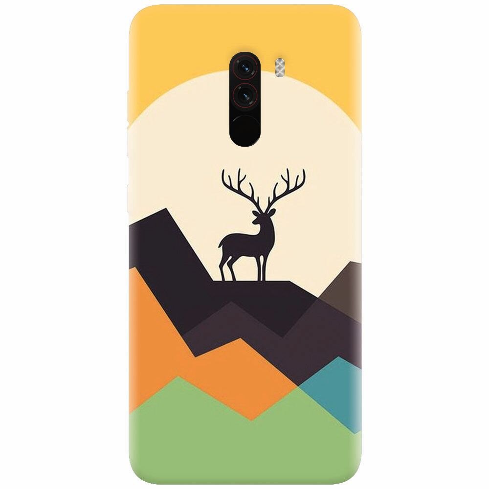 Husa silicon pentru Xiaomi Pocophone F1, Abstract Deer