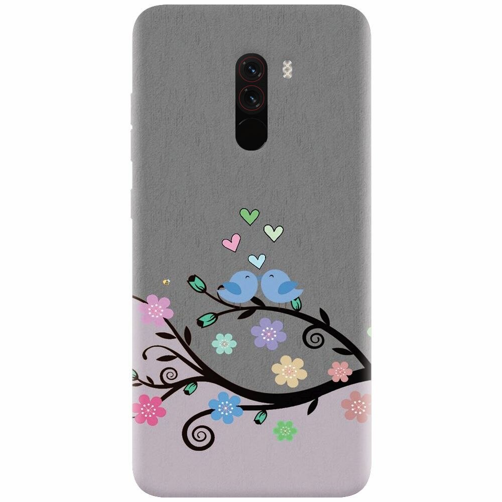 Husa silicon pentru Xiaomi Pocophone F1, Bird Love