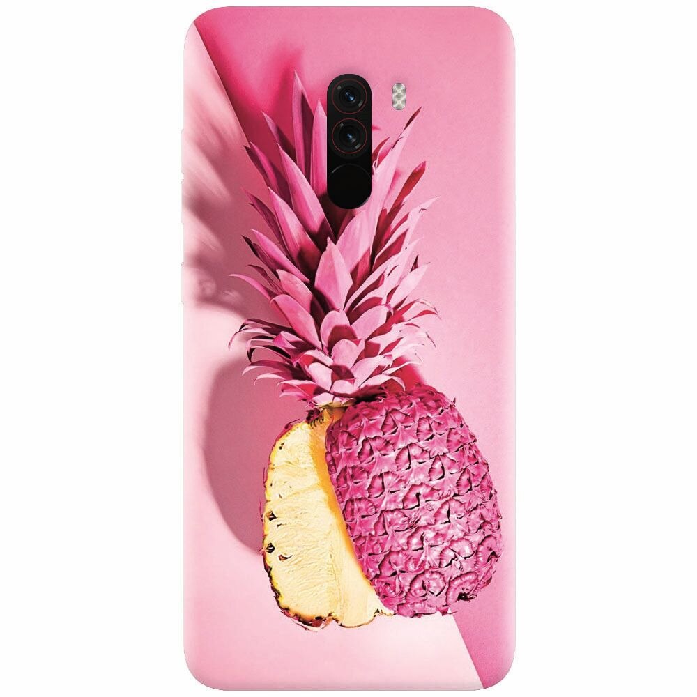Husa silicon pentru Xiaomi Pocophone F1, Pink Pineapple