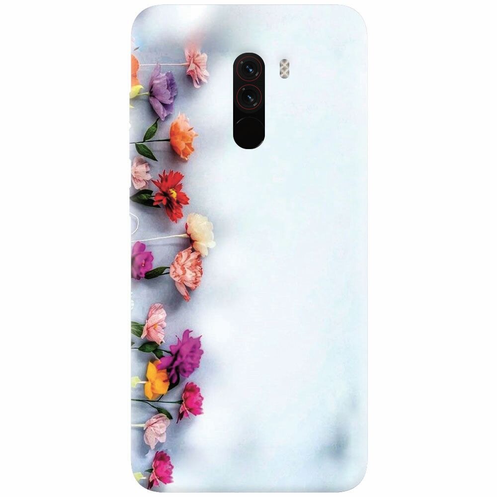 Husa silicon pentru Xiaomi Pocophone F1, Flowers