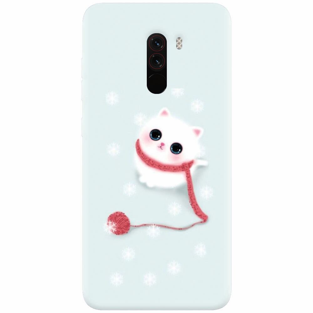 Husa silicon pentru Xiaomi Pocophone F1, Cute Cat