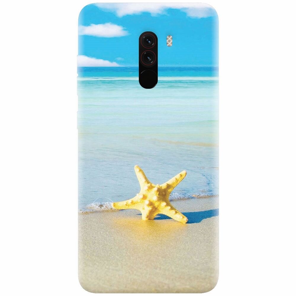 Husa silicon pentru Xiaomi Pocophone F1, Starfish Beach