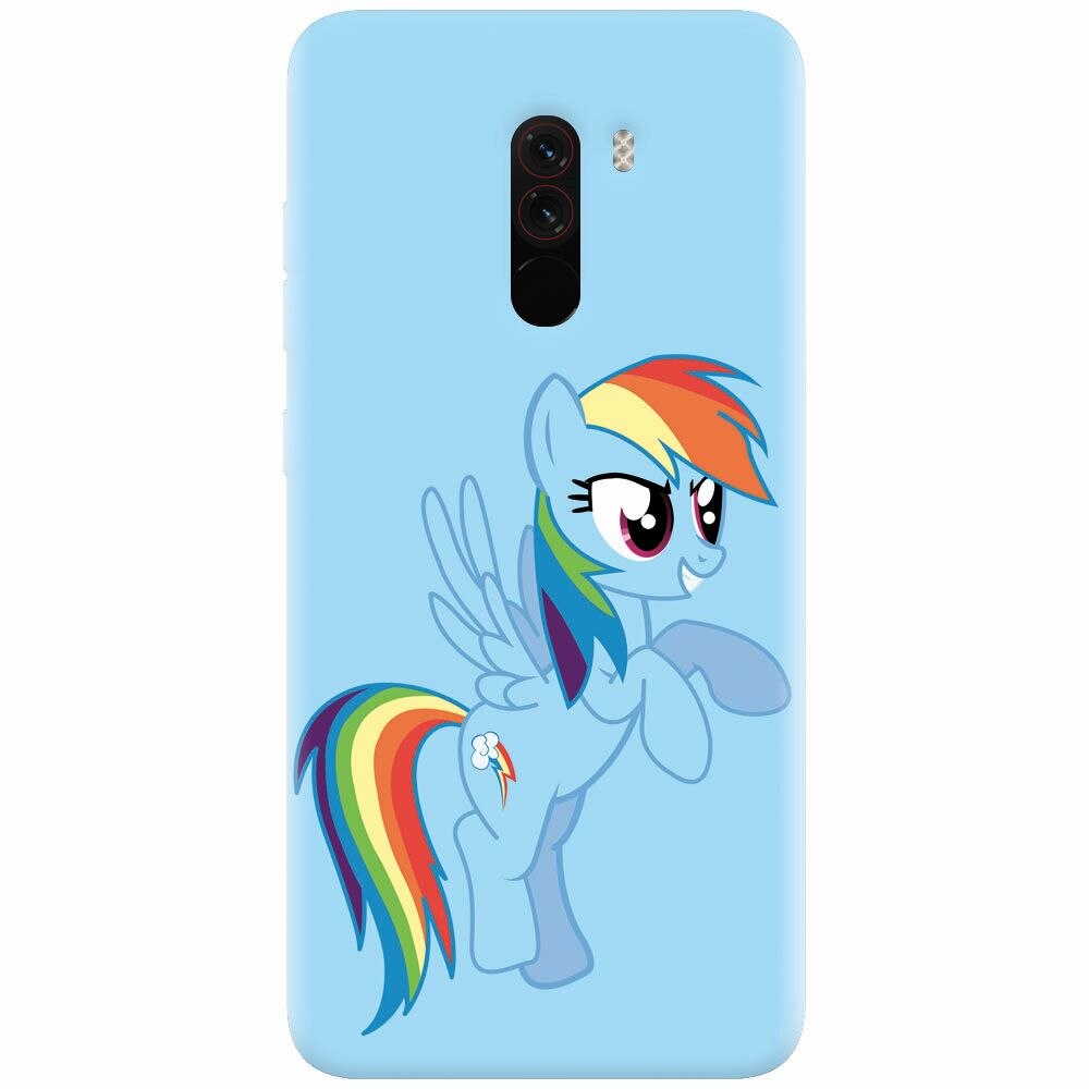Husa silicon pentru Xiaomi Pocophone F1, Rainbow Dash
