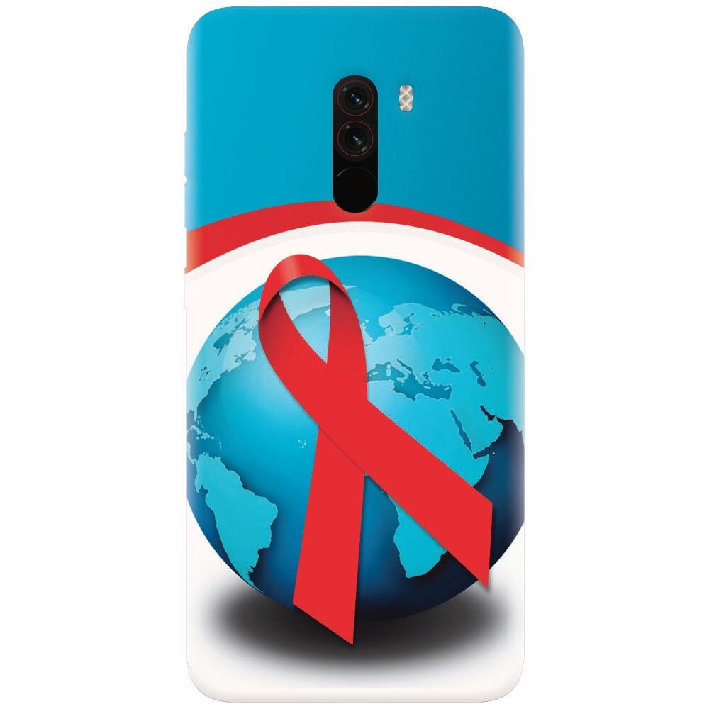 Husa silicon pentru Xiaomi Pocophone F1, World Aids Day