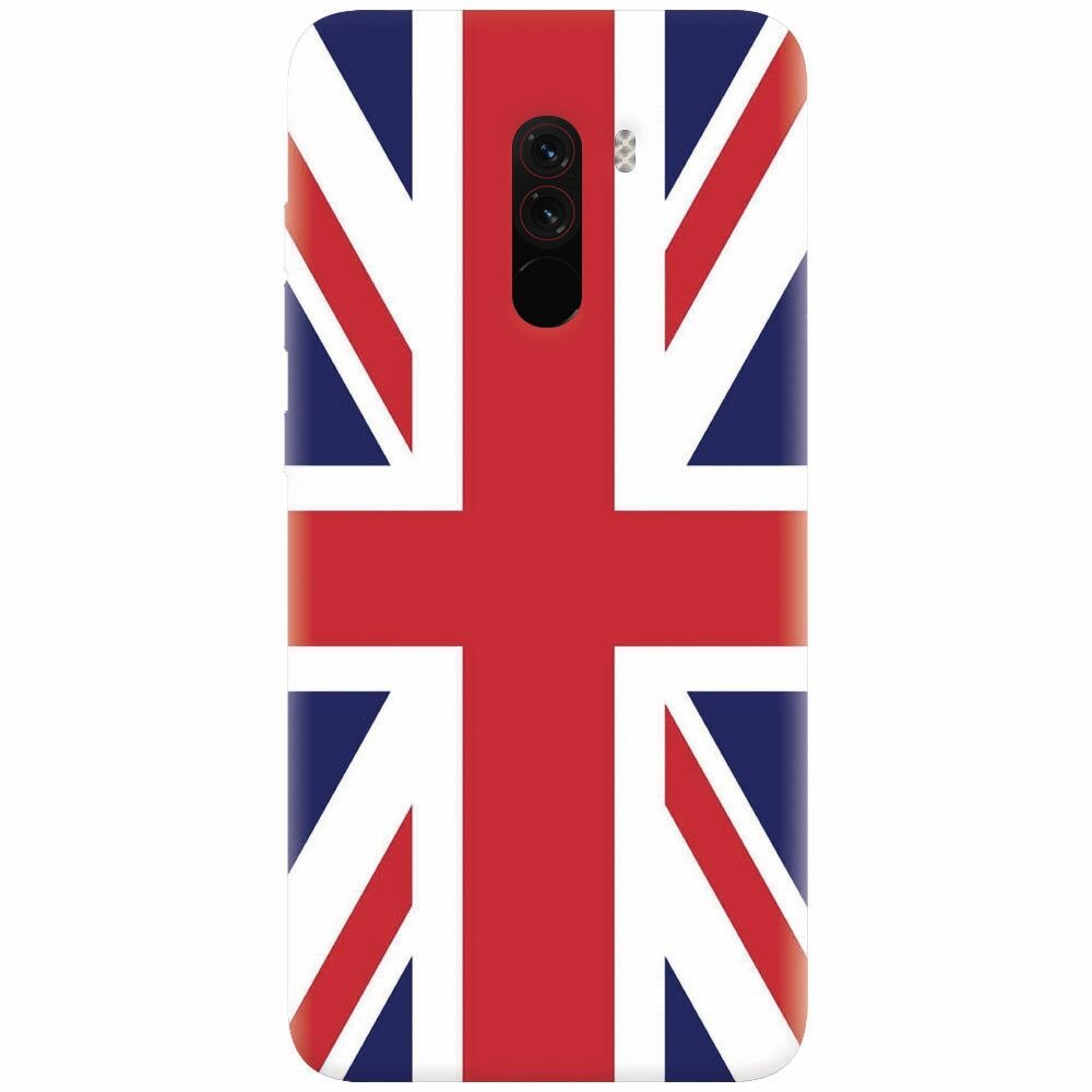 Husa silicon pentru Xiaomi Pocophone F1, UK Flag Illustration