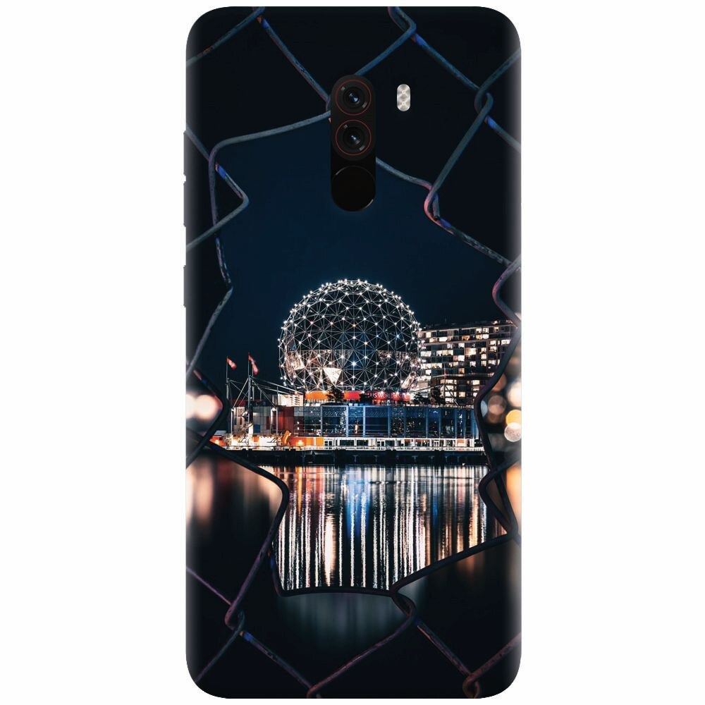 Husa silicon pentru Xiaomi Pocophone F1, Abstract Architectural Design