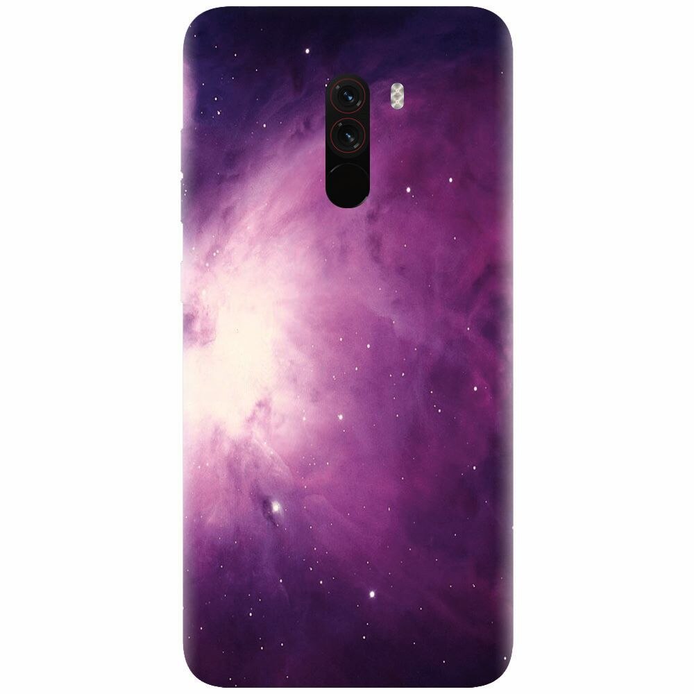 Husa silicon pentru Xiaomi Pocophone F1, Purple Supernova Nebula Explosion