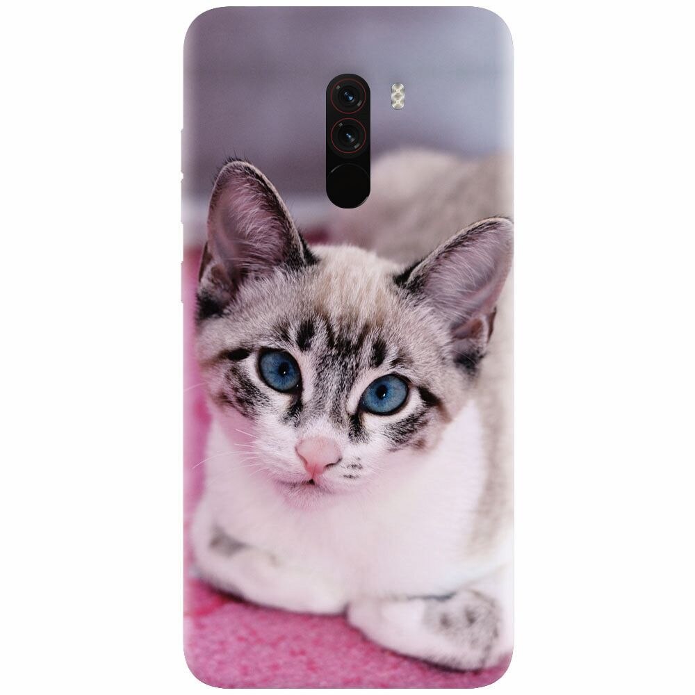 Husa silicon pentru Xiaomi Pocophone F1, Siamese Kitty