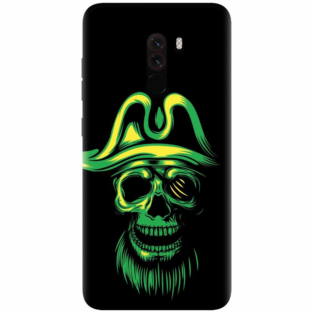 Husa silicon pentru Xiaomi Pocophone F1, Pirate Skull