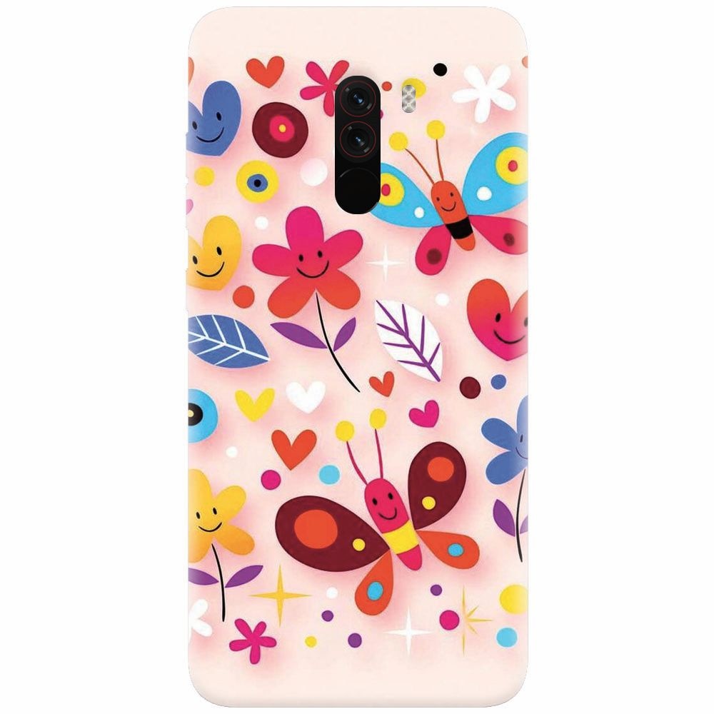 Husa silicon pentru Xiaomi Pocophone F1, Butterfly 102
