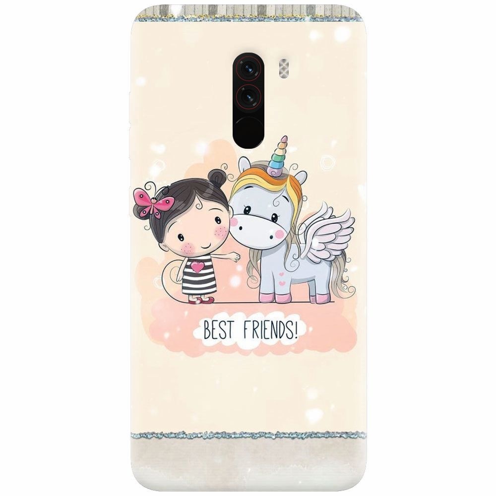 Husa silicon pentru Xiaomi Pocophone F1, Best Friends