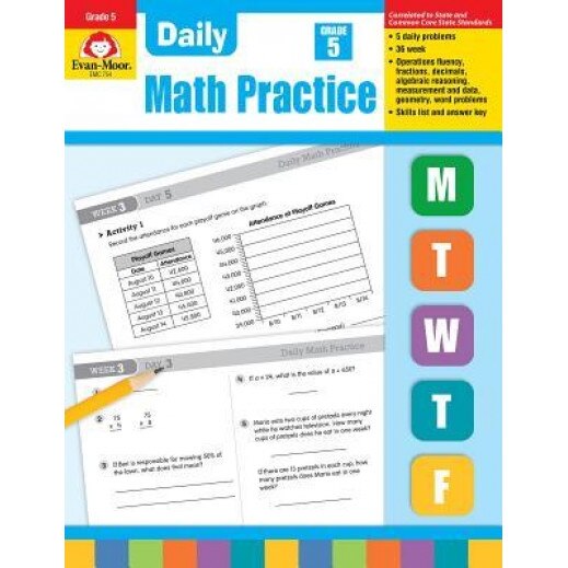 Daily Math Practice, Grade 5, Evan-Moor Educational Publishers (Author)