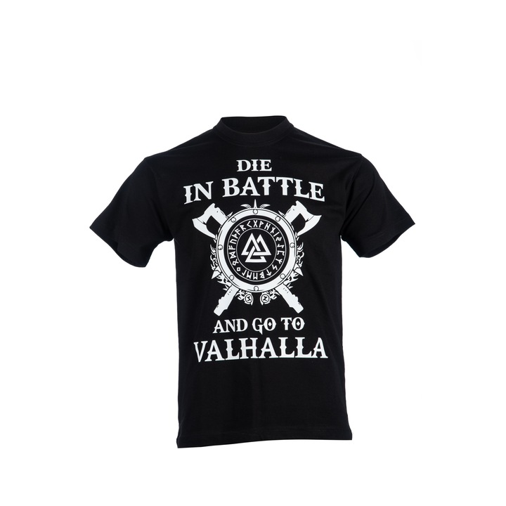 Детска тениска Printex, Къс ръкав, Сериал Викинги, Die in BATTLE and go to VALHALLA