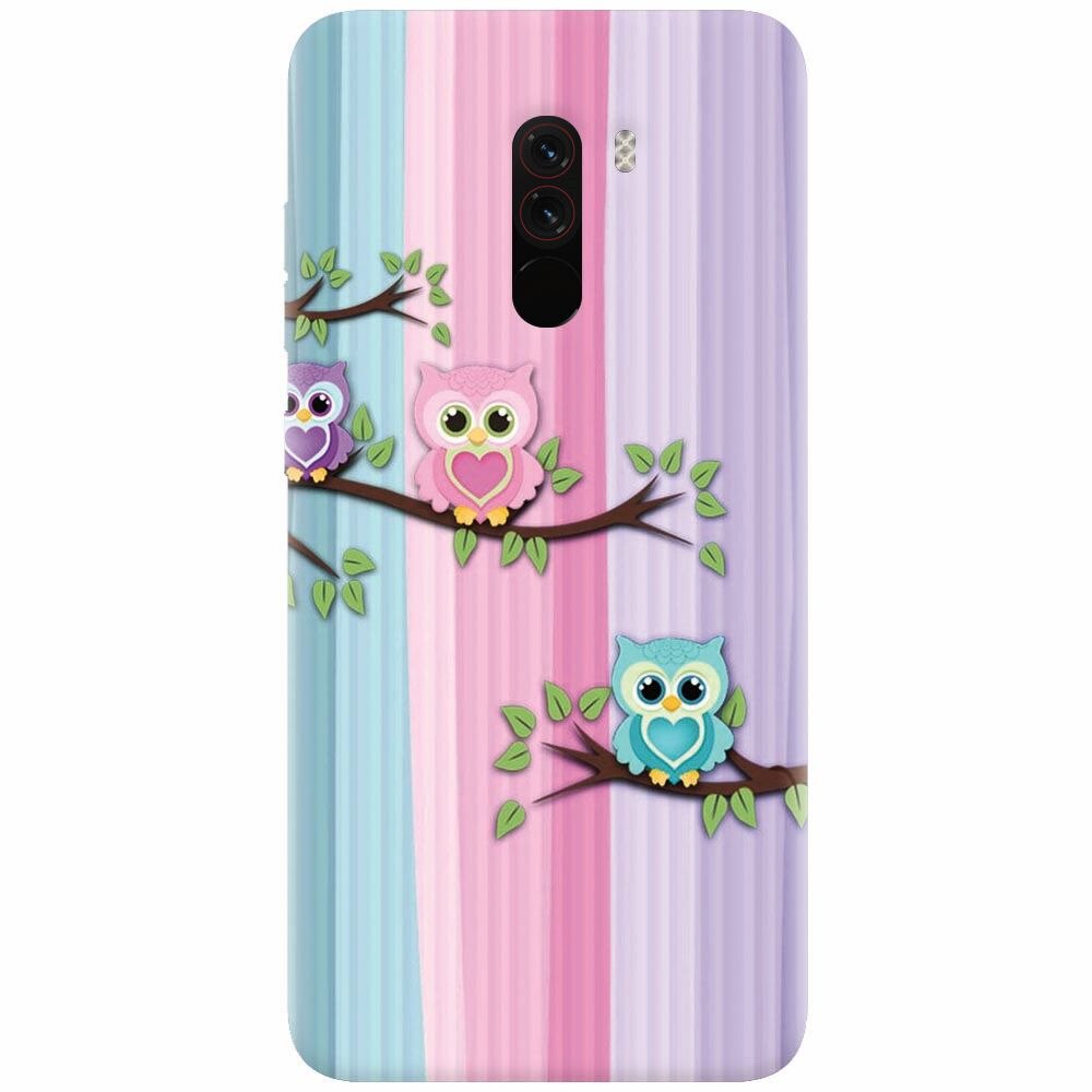 Husa silicon pentru Xiaomi Pocophone F1, Cute Owl