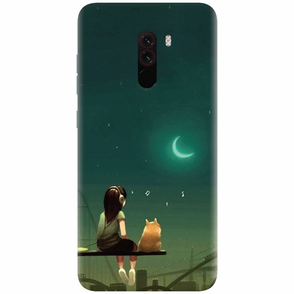 Husa silicon pentru Xiaomi Pocophone F1, Cat And Girl