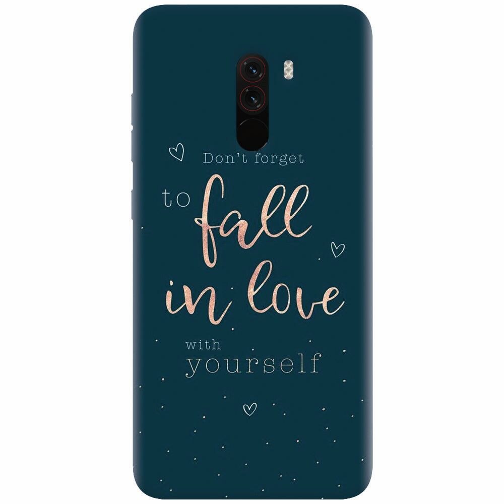 Husa silicon pentru Xiaomi Pocophone F1, Fall In Love